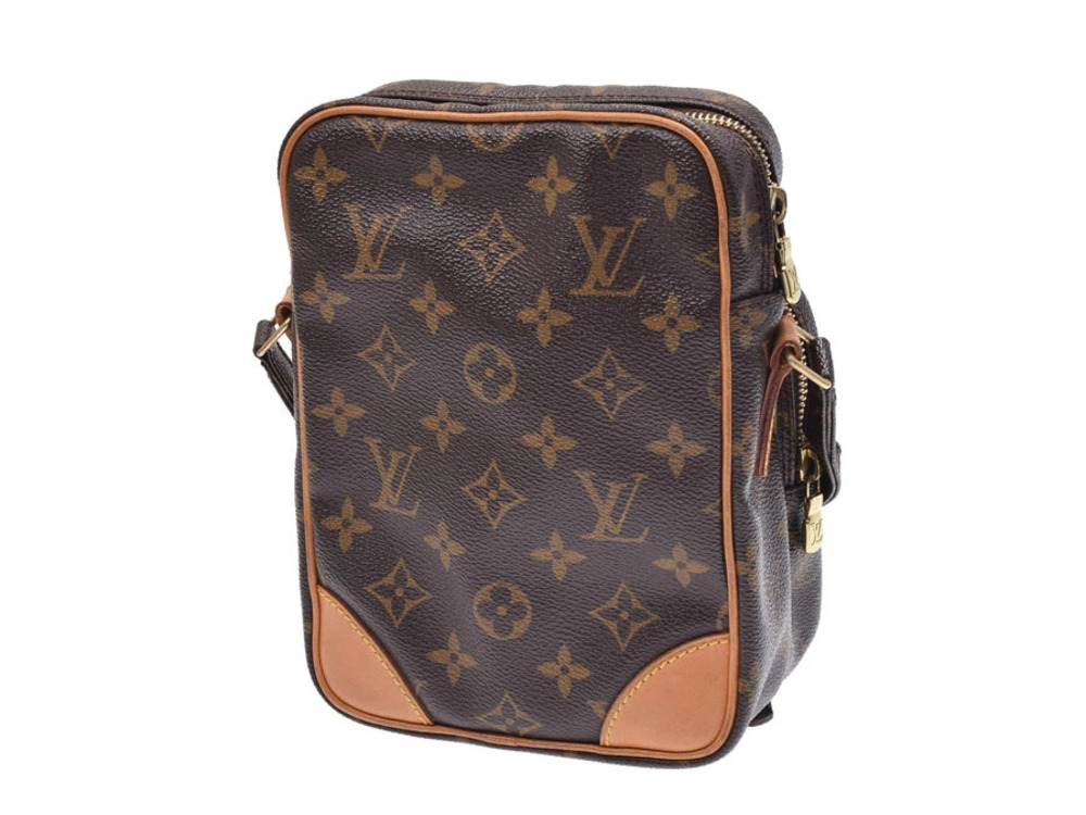 Louis Vuitton Bag Amazon Leather Brown Shoulder Monogram Brown